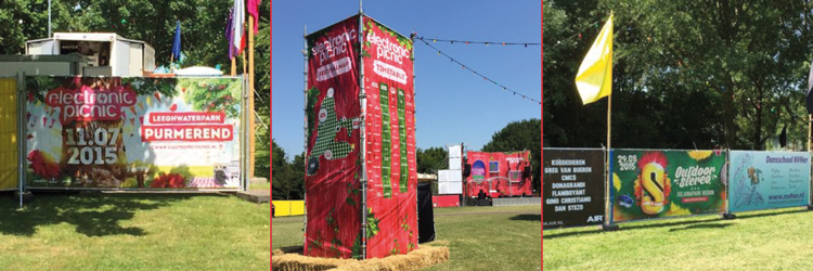 Festivals hekwerk spandoeken