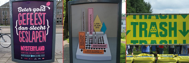 Festivals sign borden