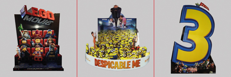 Massief karton film cut outs