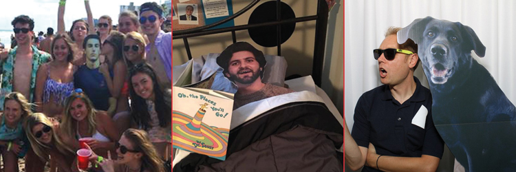 Massief karton cut out van vrienden