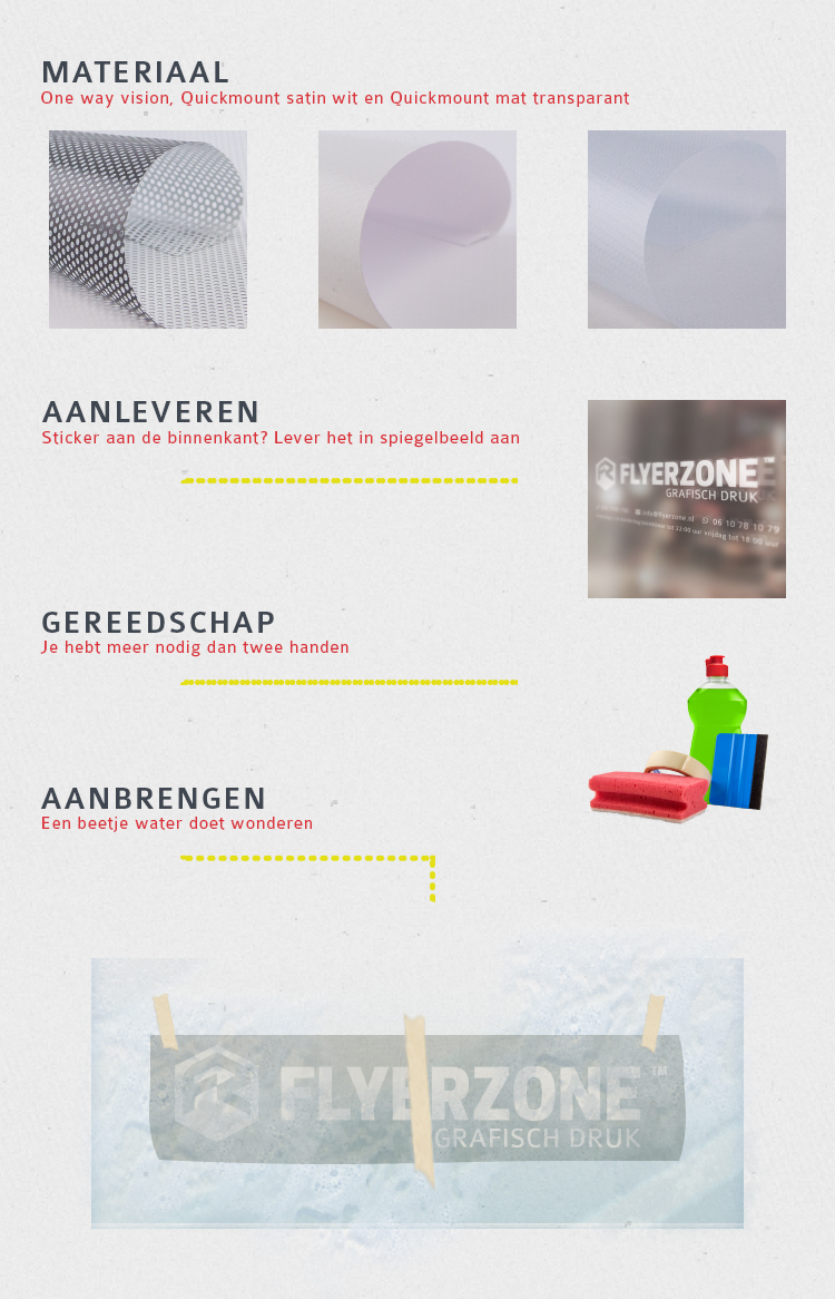 raamstickers bevestigen