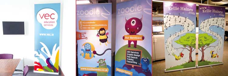 rollup banners kleurrijk