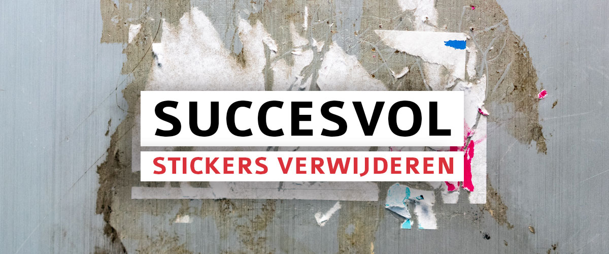 hoe verwijder je een sticker?