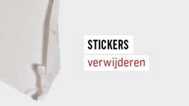 sticker verwijderen