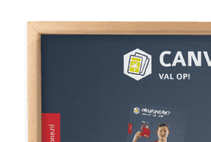 canvas baklijst achter