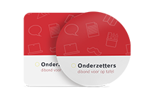 goedkoop onderzetters bedrukken: foto of tekst