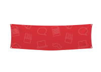 spandoek bedrukken | altijd gratis verzending