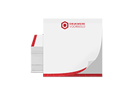 zelfklevende memoblokken / post-its bedrukken