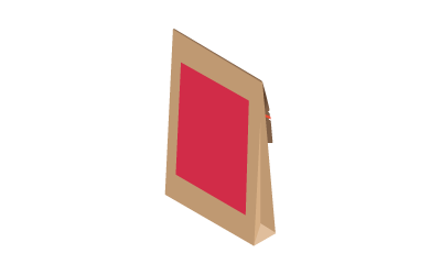 Papieren verzendzak B16,2xH22,9xD4 cm